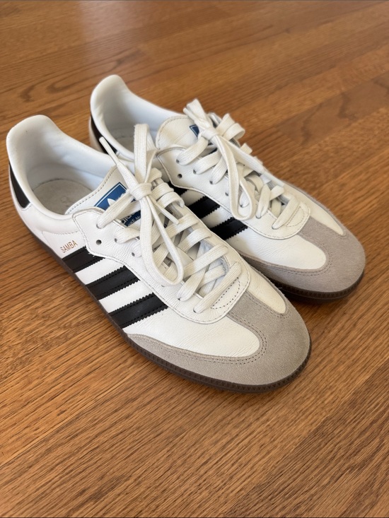 adidas Shoes - adidas Samba Sneakers in White, Black and Gray